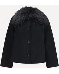 Loulou de Saison - Rafe Jacket With Faux-Fur Collar - Lyst