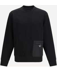 Prada - Stretch Jersey Sweatshirt - Lyst
