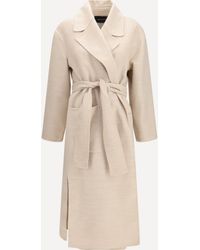Fabiana Filippi - Belted Double Wool Coat - Lyst