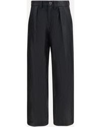 Kristina Ti - Straight-Leg Faux Leather Pants With Vintage Effect - Lyst
