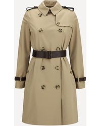 Burberry - Kensington Midi Leather Trench - Lyst
