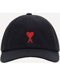 Ami Paris - Adc Cotton Baseball Cap - Lyst
