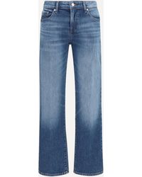7FOR - Calie Straight Jeans - Lyst
