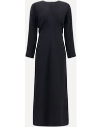 TOTEME - Long-Sleeve Low-Waist Dress - Lyst