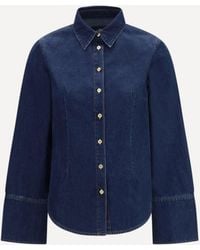 7FOR - Denim Shirt - Lyst