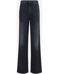 Gucci - Stretch Cotton Jeans With Web Stripe - Lyst