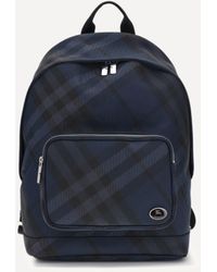 Burberry - Grid Backpack - Lyst