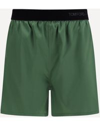 Tom Ford - Stretch Silk Satin Pj Shorts - Lyst