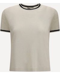 Max Mara - 'Maxmara Linen Knit T-Shirt - Lyst