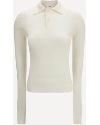 Rier - Long-Sleeve Silk Polo - Lyst