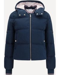 Thom Browne - Waxed Technical Puffer Jacket With Hood - Lyst