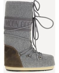 Moon Boot - Mb Icon Nubuck Felt Snow Boots - Lyst