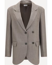 P.A.R.O.S.H. - P. A.R. O. H. Virgin Wool Double-Breasted Blazer - Lyst
