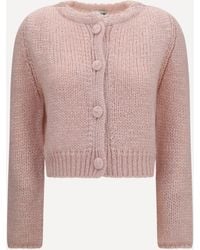 forte_forte - Forte_Forte Chunky Knit Cardigan With Buttons - Lyst