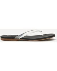 Senso - Leather And Rubber Flip-Flop Sandals - Lyst