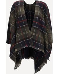 Barbour - Staffin Tartan Serape Shawl - Lyst