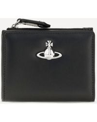 Vivienne Westwood - Slim Flap Leather Card Holder - Lyst