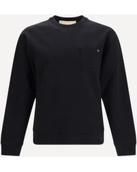Valentino - Cotton Jersey Crewneck Sweatshirt - Lyst