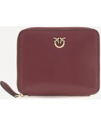Pinko - Leather Zip-Around Wallet - Lyst