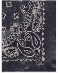 Golden Goose - Golden Paisley Printed Silk Scarf - Lyst