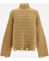 MM6 by Maison Margiela - Wool Turtleneck Sweater - Lyst