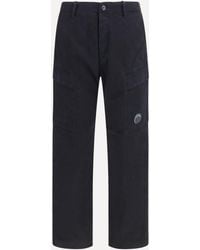 C.P. Company - C. P. Company Stretch Cotton Satin Cargo Pants - Lyst