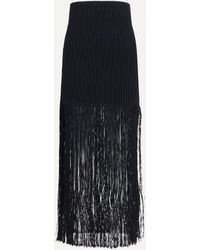 Alaïa - Fringe Pencil Skirt - Lyst