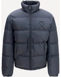 Prada - High-Neck Padded Jacket - Lyst