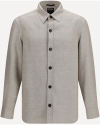 ZEGNA - Cashmere, Linen, And Silk Overshirt - Lyst