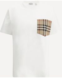 Burberry - Archive Check Pocket T-Shirt - Lyst