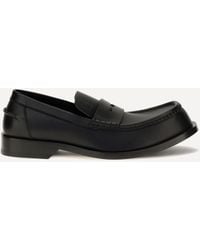 Loewe - Bobine Polished Calfskin Loafers - Lyst
