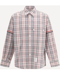 Thom Browne - Check Shirt With Tartan Pattern - Lyst