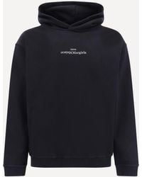 Margiela - Cotton Hooded Sweatshirt - Lyst