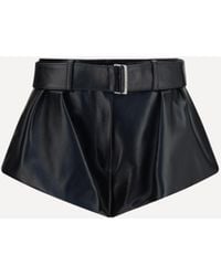 Magda Butrym - Flared Leather Shorts - Lyst