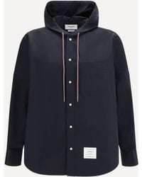 Thom Browne - Nylon Cotton Hooded Jacket - Lyst