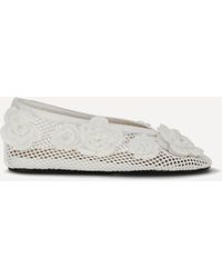 Ganni - Jenny Mesh Ballerinas - Lyst
