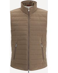 Brunello Cucinelli - Quilted Vest Jacket - Lyst