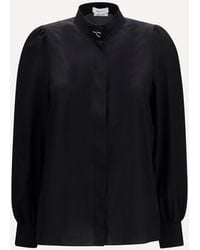 McQueen - Wishbone Silk Shirt - Lyst