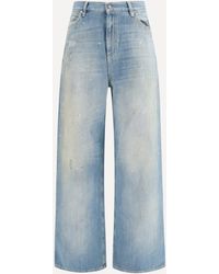 Golden Goose - Embroidered Logo Denim Jeans - Lyst