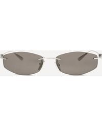 Balenciaga - Geometric Oval Sunglasses - Lyst