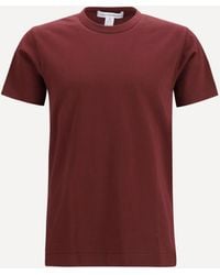 Comme des Garçons - Short-Sleeved Cotton Crewneck T-Shirt - Lyst