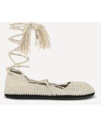 Alanui - The Sound Of The Sea Lace-Up Ballerinas - Lyst