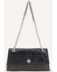 Tory Burch - Kira Suede Shoulder Bag With Turn-Lock Detail - Lyst