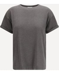 Brunello Cucinelli - Cashmere Glitter T-Shirt - Lyst