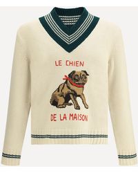 Valentino - Le Chien De La Maison Wool Sweater - Lyst