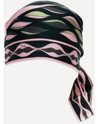 PUCCI - Dune Print Silk Twill Triangle Bandana - Lyst