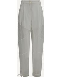 Pinko - Nacy Pants With Lace Inserts - Lyst