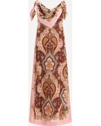 ALÉMAIS - Porter Linen-Blend Dress With Bandana Detail - Lyst
