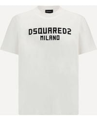 DSquared² - T-Shirt With Milano" Logo Printed - Lyst