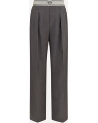 Versace - Wool And Mohair Pants - Lyst